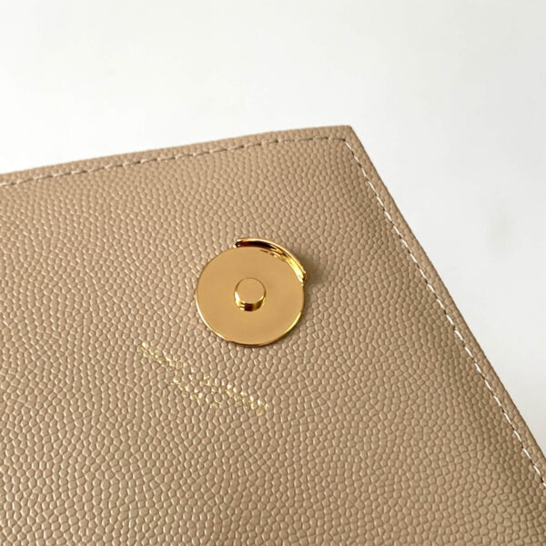 YSL Large Envelope Matelassé Leather Shoulder Bag - Image 9