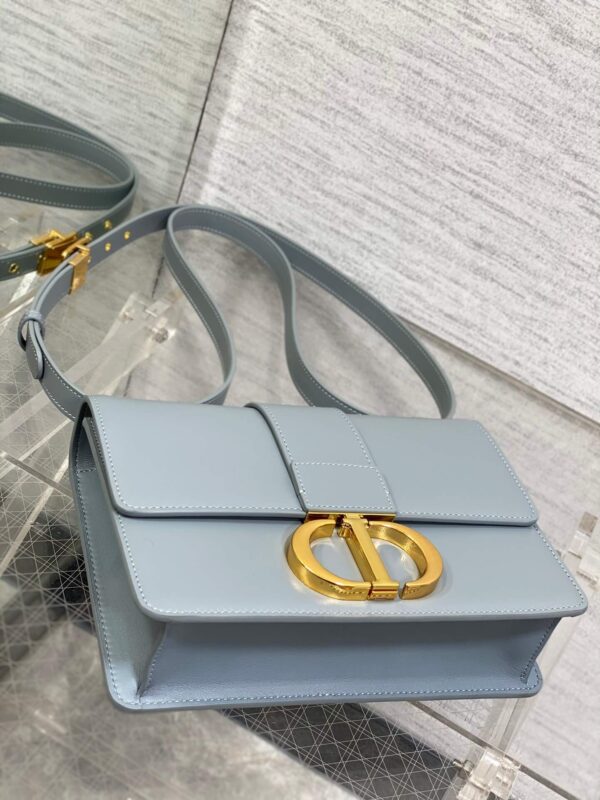 Dior Montaigne Blue-Grey Bag - Image 9