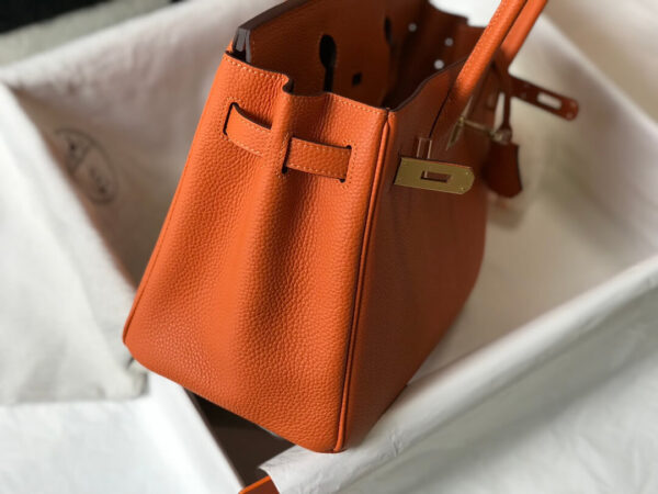 Hermes Birkin Orange Bag - Image 9