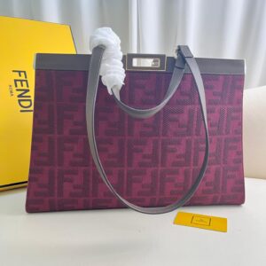 Fendi Women's X-tote Bag In Canvas With Thread-embroidered Ff Monogram