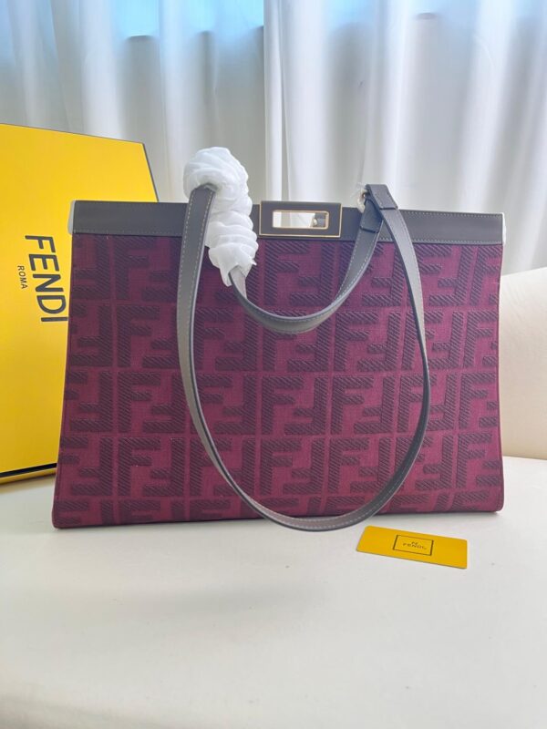 Fendi Women's X-tote Bag In Canvas With Thread-embroidered Ff Monogram