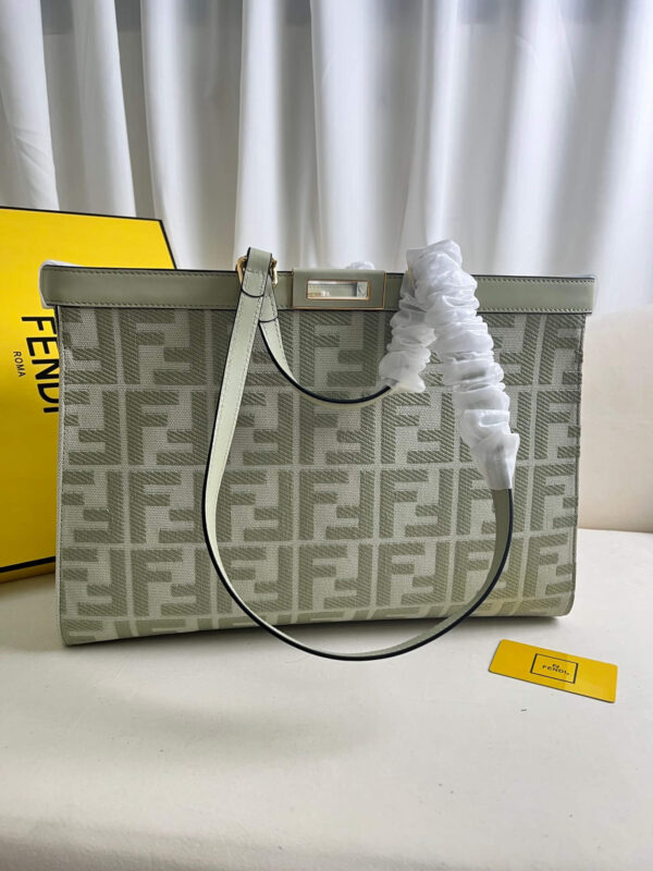 Fendi Women's X-tote Bag In Canvas With Thread-embroidered Ff Monogram