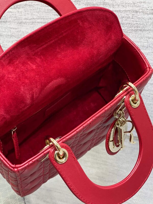 Lady Dior Bag Red - Image 9
