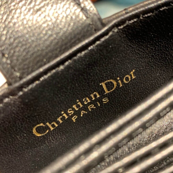 Dior Dior 5-Gusset Card Holder Black - Image 8