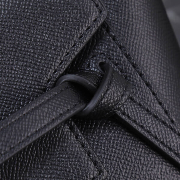 Celine Nano Belt Bag In Grained Calfskin Leather Black Bag - Image 9