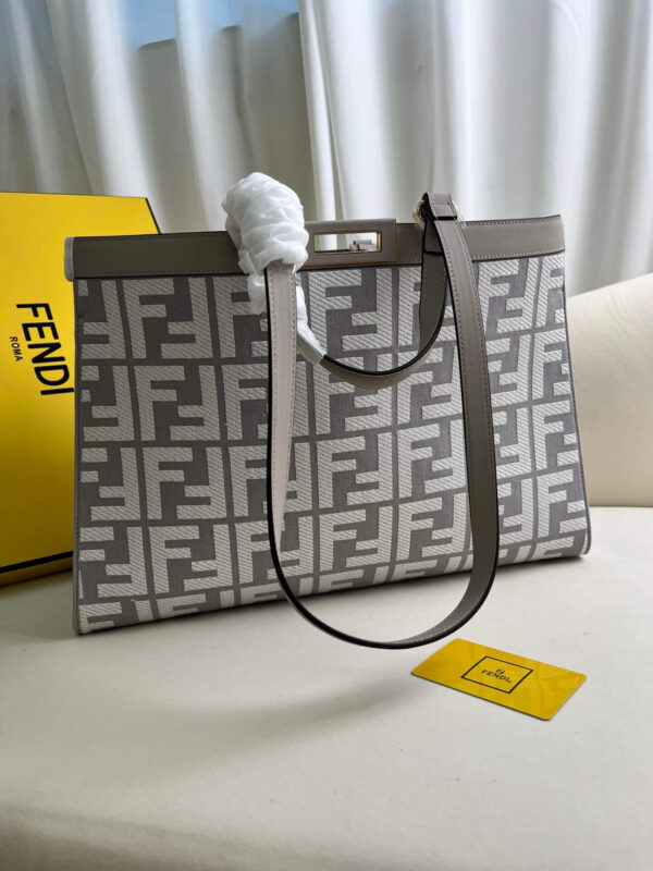 Fendi Women's X-tote Bag In Canvas With Thread-embroidered Ff Monogram