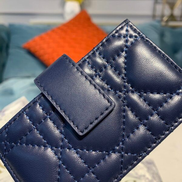 Dior Dior 5-Gusset Card Holder Blue - Image 6