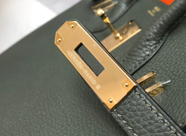 Hermes Birkin Togo Dark Green Bag - Image 8