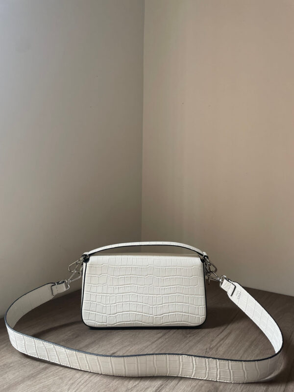 Fendi Baguette Brown White Crocodile Leather - Image 8