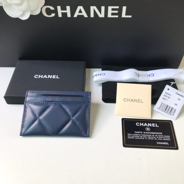 Chanel 19 Blue Card Holder - Image 9