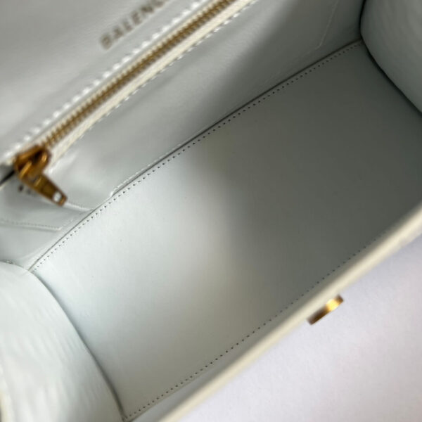 Balenciaga Hacker Hourglass White Bag - Image 9