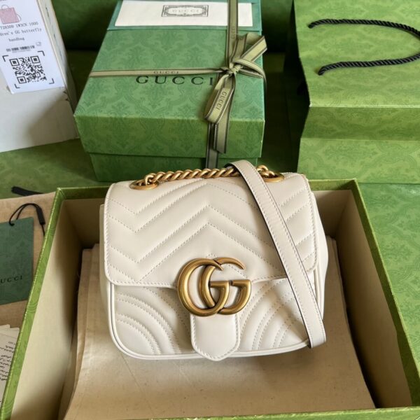 Gucci Marmont White Bags