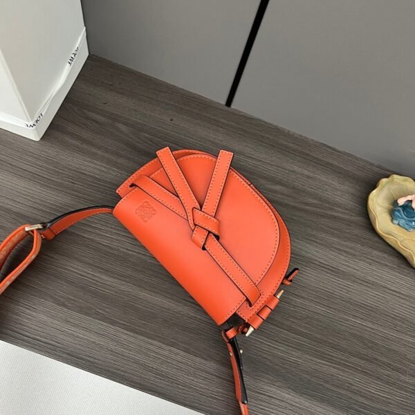 Loewe Gate Small Jacquard-trimmed Shoulder Bag - Image 9