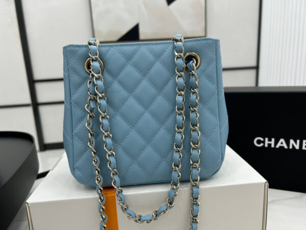 Chanel Classic Tote Bag Sky Blue - Image 4