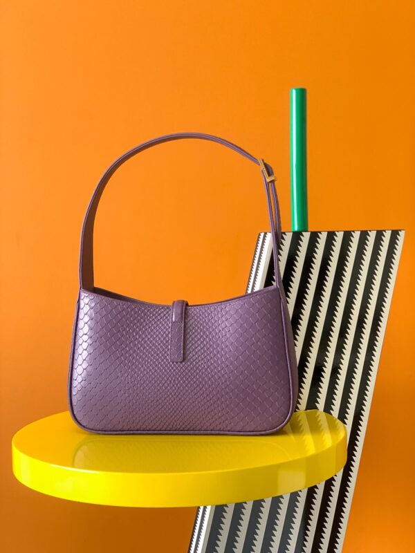 YSL Le 5 a 7 Hobo Bag Purple - Image 5