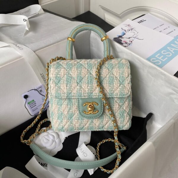 Chanel Matelasse 2 Way Top Handle Chain Shoulder Tote Bag