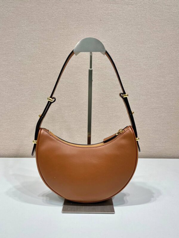 Prada Zip Leather Shoulder Bag - Image 2