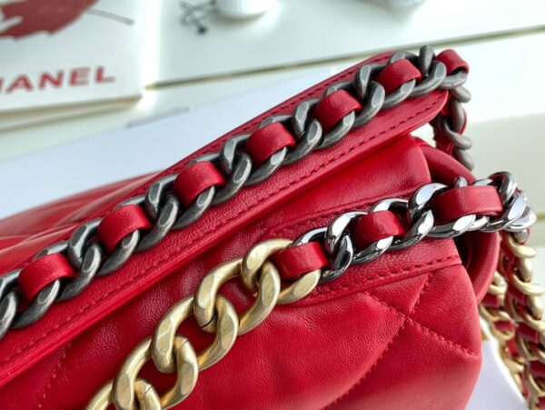 Chanel 19 Bag Red - Image 6