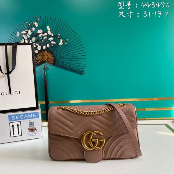 Gucci Marmont Matelasse Flap Bag - Image 5