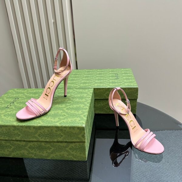 Gucci Women Metallic Heel - Image 3