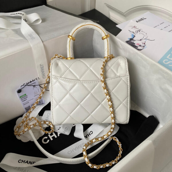 Chanel Matelasse 2 Way Top Handle Chain Shoulder Tote Bag - Image 8