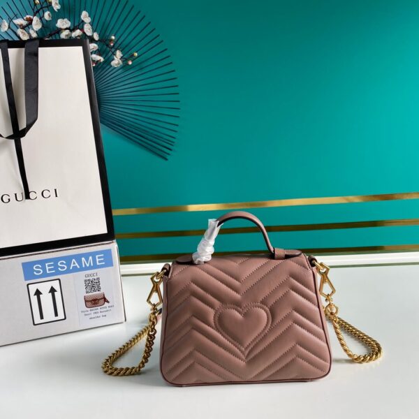 Gucci Marmont Mini Top Handle Bag - Image 5