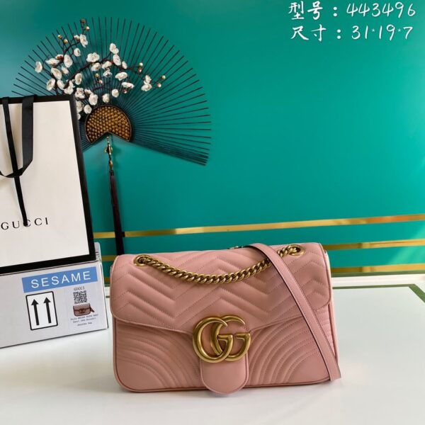 Gucci Marmont Matelasse Flap Bag - Image 4