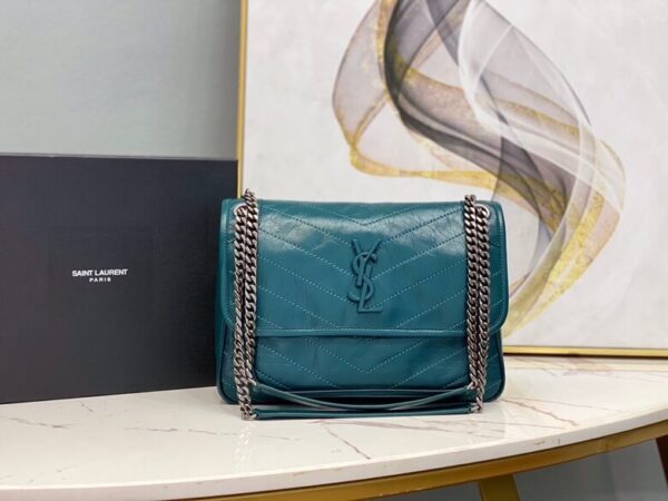 Women’s YSL Niki Medium Leather Shoulder Bag