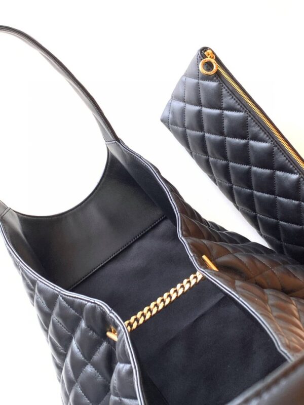 YSL Icare Maxi Shopping Bag Black - Image 2