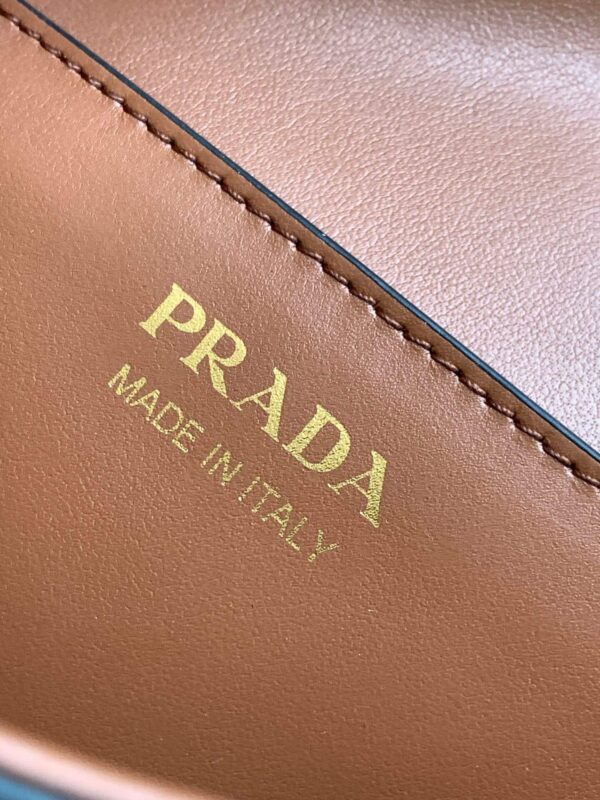 Prada Embleme Saffiano Shoulder Bag in Brown - Image 7
