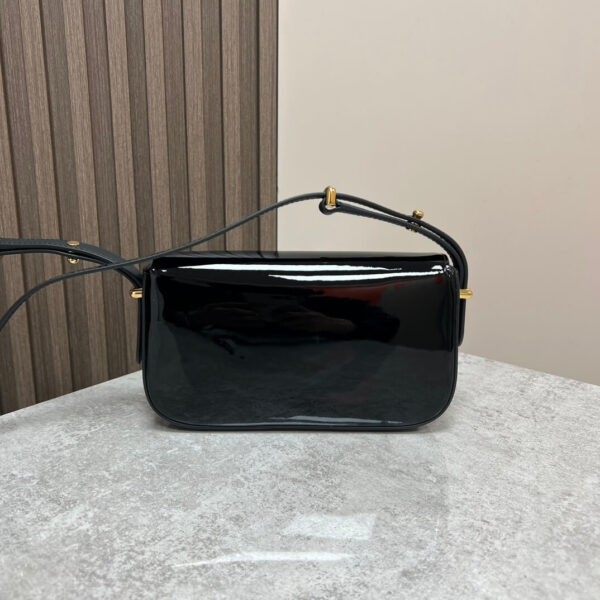 Prada Embleme Saffiano Shoulder Bag in Patent Leather - Image 5