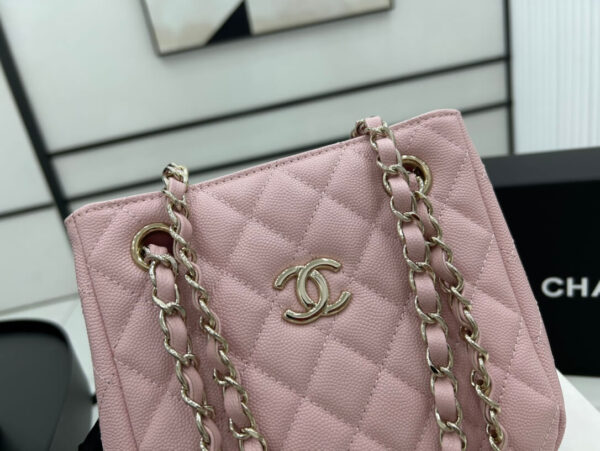 Chanel Classic Tote Bag Pink - Image 5