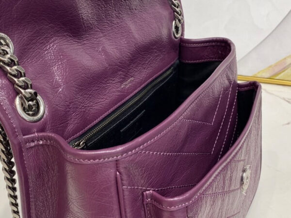 Women’s YSL Niki Medium Leather Shoulder Bag - Image 6