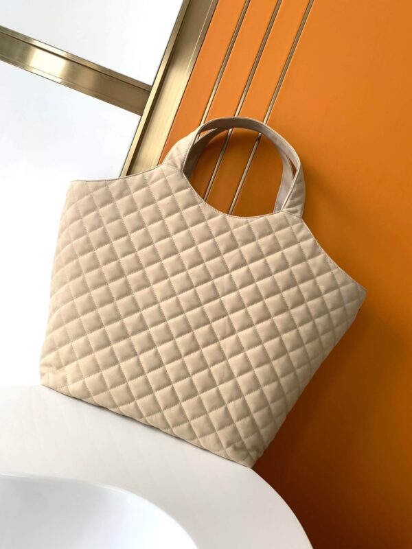 YSL Icare Maxi Shopping Bag Beige - Image 4