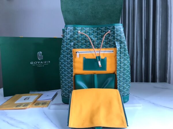 Goyard Alpin Green Backpack - Image 4