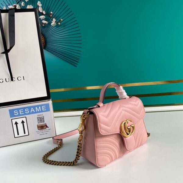 Gucci Marmont Mini Top Handle Bag - Image 7