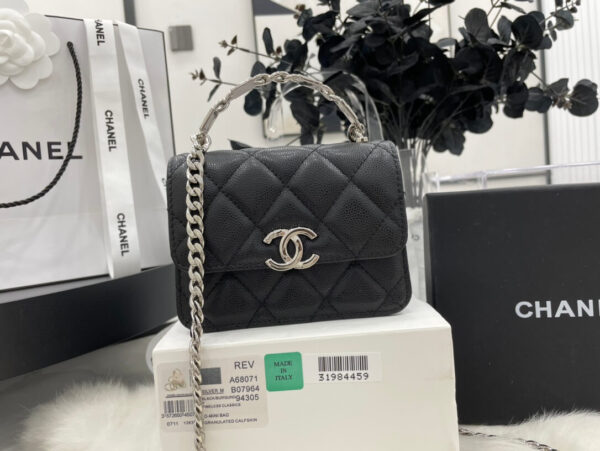 Chanel Classic Flap Top Handle Bag - Image 7
