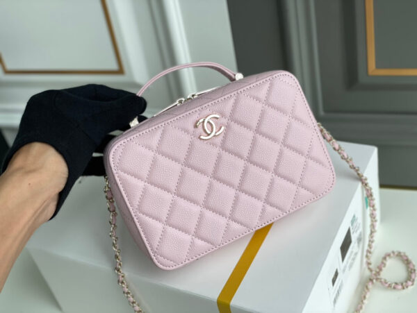 Chanel Caviar Chanel Top Handle Vanity Case - Image 5