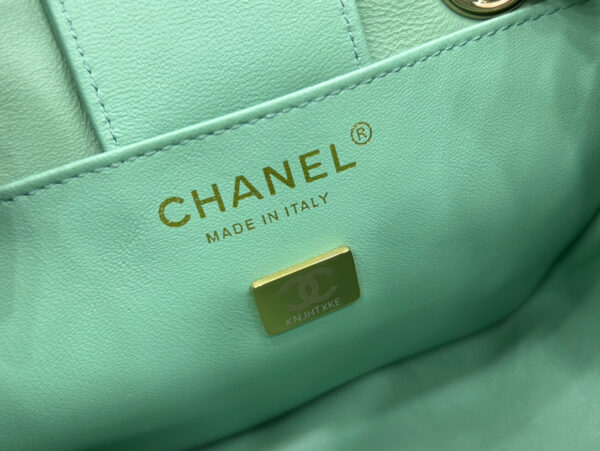 Chanel Classic Tote Bag Green - Image 4