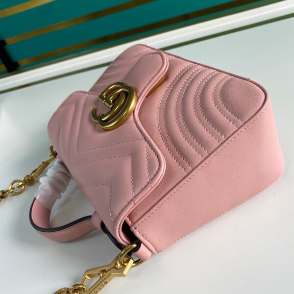 Gucci Marmont Mini Top Handle Bag - Image 5