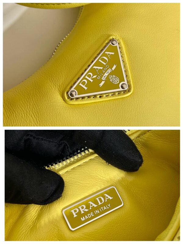 Prada Small Padded Yellow Bag - Image 5
