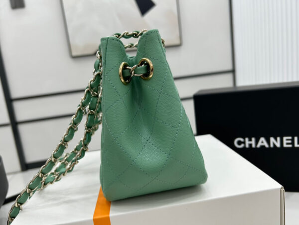 Chanel Classic Tote Bag Green - Image 3