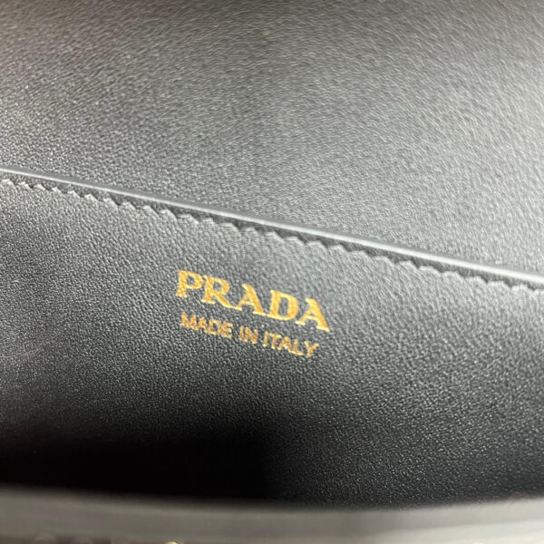 Prada Embleme Saffiano Shoulder Bag in Patent Leather - Image 2