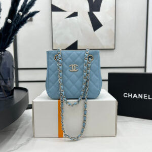 Chanel Classic Tote Bag Sky Blue