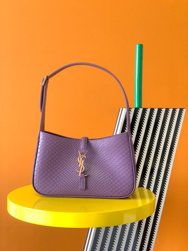 YSL Le 5 a 7 Hobo Bag Purple