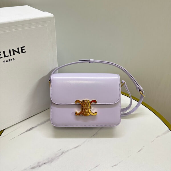 Celine Teen Leather Triomphe Bag