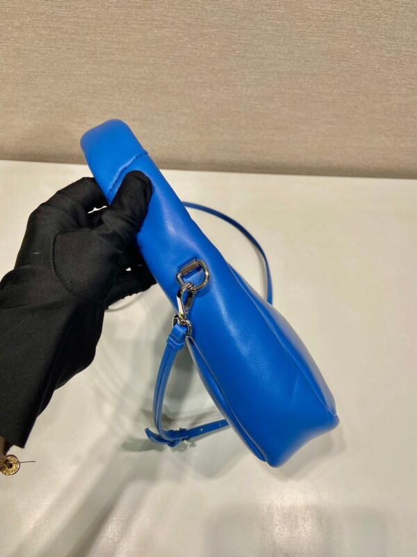Prada Small Padded Blue Bag - Image 5