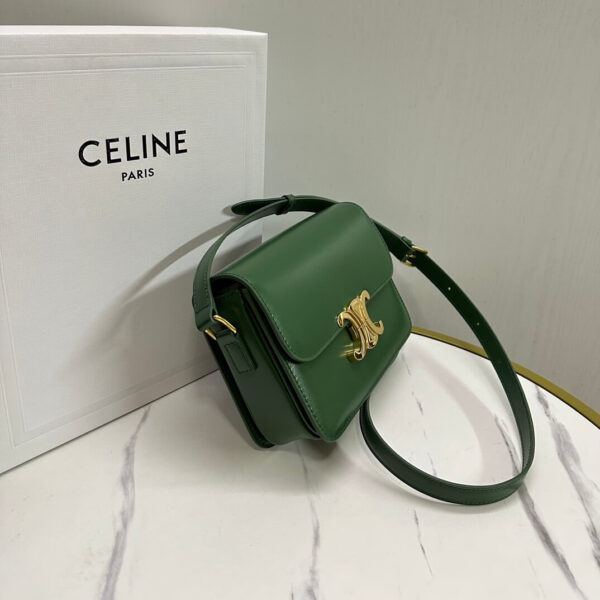 Celine Teen Leather Triomphe Bag - Image 4