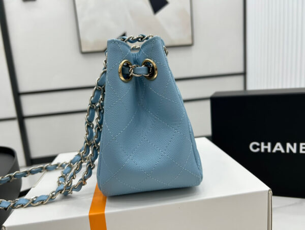 Chanel Classic Tote Bag Sky Blue - Image 3