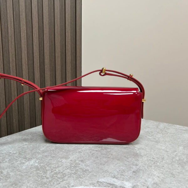 Prada Embleme Saffiano Shoulder Bag in Patent Leather - Image 6